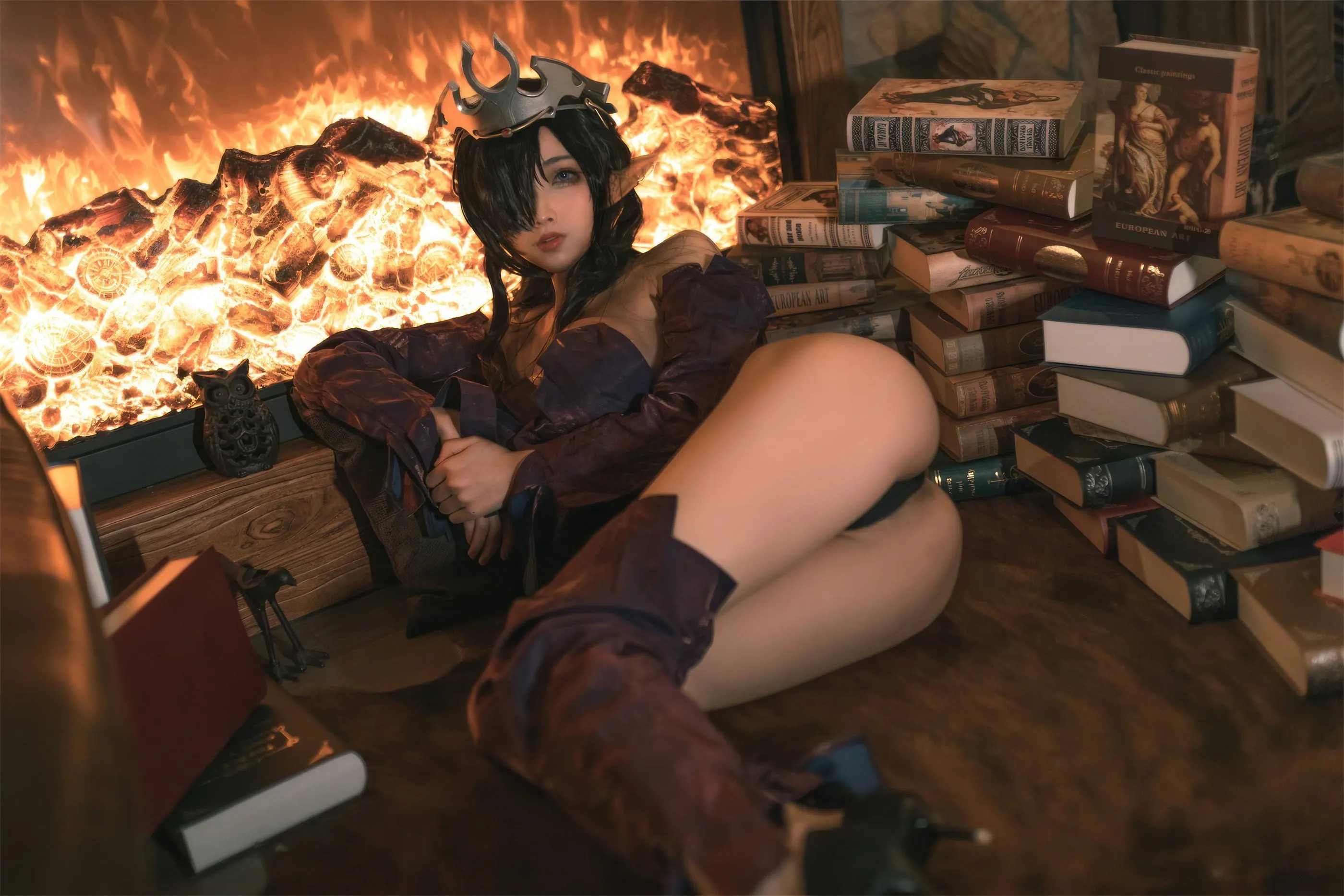 杏仁曲奇 – NO.12 黑兽 精灵女王 [60P]插图1